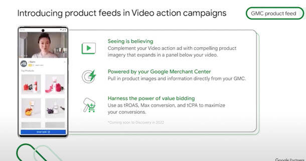 introducing product feeds in video action campaigns